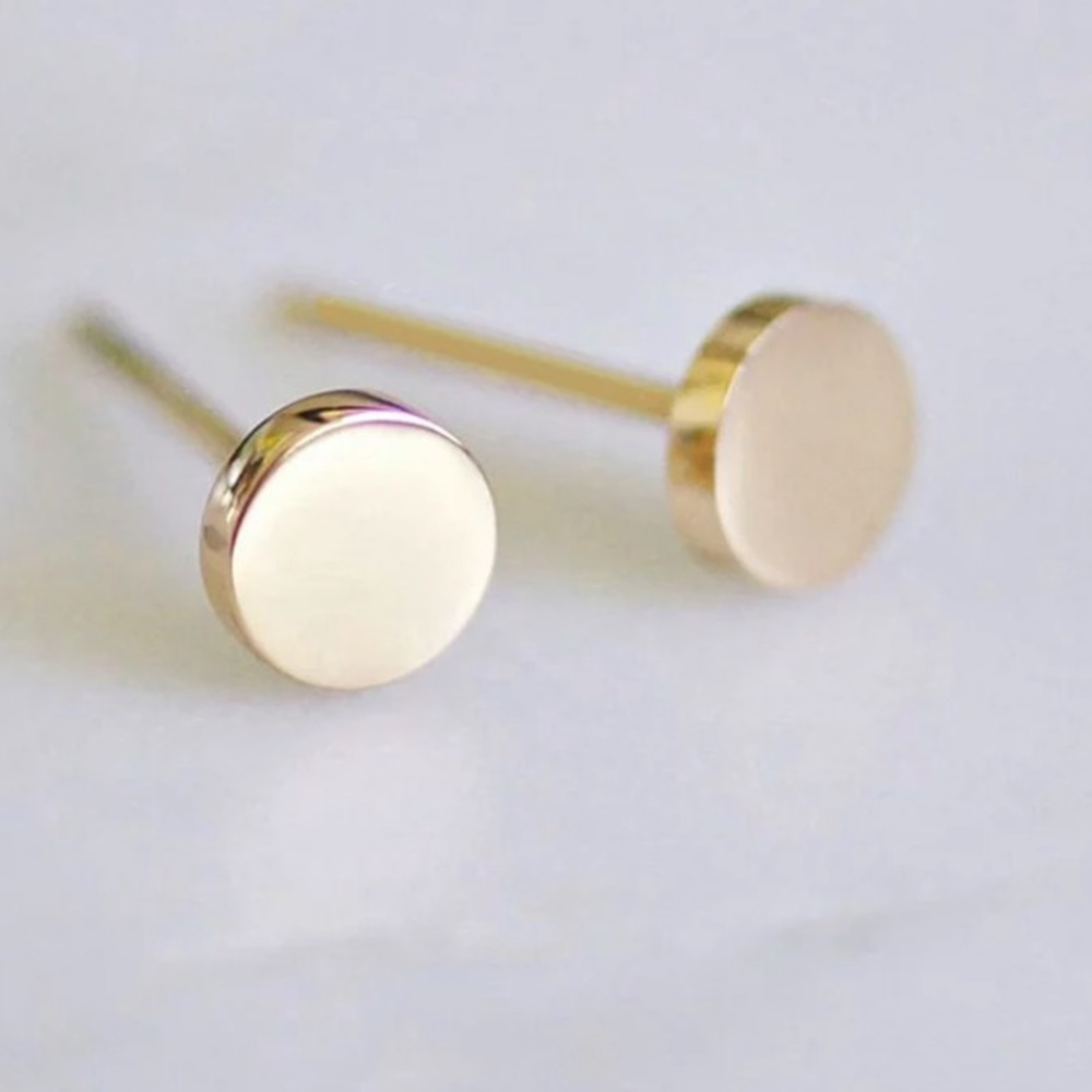 Stainless Steel Gold Delicate Earrings - Picture 1 of 4